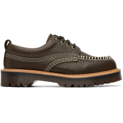 Dr. Martens 马丁博士 女士 休闲皮鞋 卡其色 Lowell 德比鞋