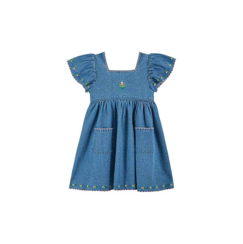 EMILE  IDA 婴儿 SS26 连衣裙 VESTITO CON FIORE 童装