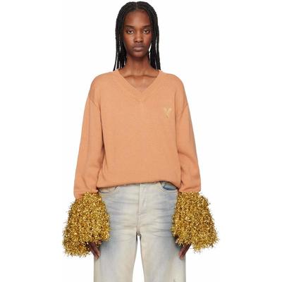 Doublet 女士 上衣 黄褐色 Cheerleading Pompon 针织衫