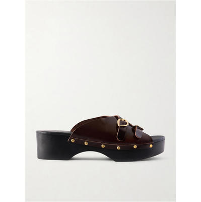 Ancient Greek Sandals 女士 凉拖 Natali Sabot 铆钉皮质木屐