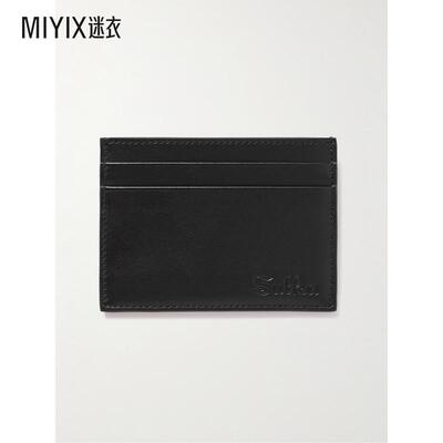 SULKA 男士Logo-Debossed Leather Cardholder 卡包 迷衣时尚
