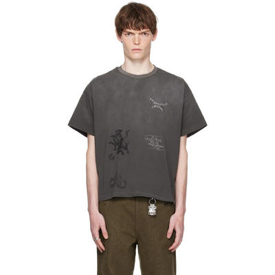 ROCKSTEADY 男士 T恤 灰色 Hell Dictionary