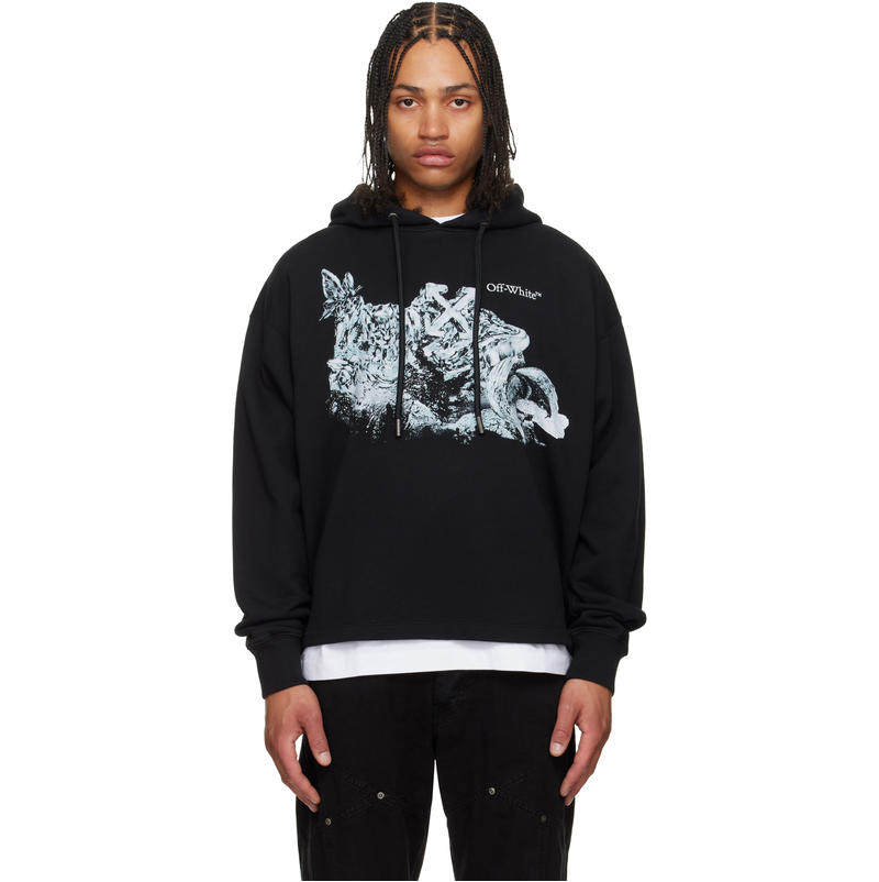 Off-White 男士 卫衣 黑色 Eagle Rock Loose 连帽衫