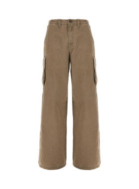 Our Legacy 男士 FW25 长裤 橄榄绿绿色棉质工装裤