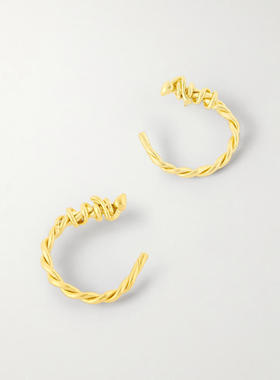 YSSO 女士 SS26 耳环 蛇纹镀金耳环