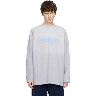 灰色 T恤 Venice 长袖 恤 ERL 男士