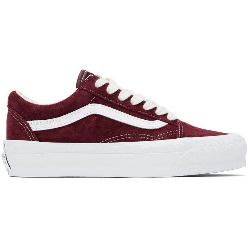 Vans 范斯 女士 运动鞋 酒红色 Premium Old Skool 36
