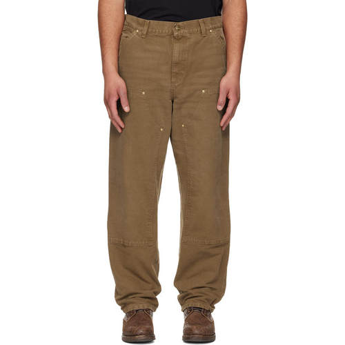 Carhartt WIP 卡哈特 男士 长裤 黄褐色 Double Knee