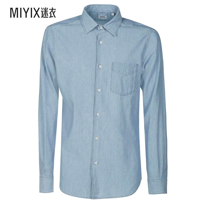 【春夏新品】Aspesi 男款经典牛仔衬衫 迷衣时尚