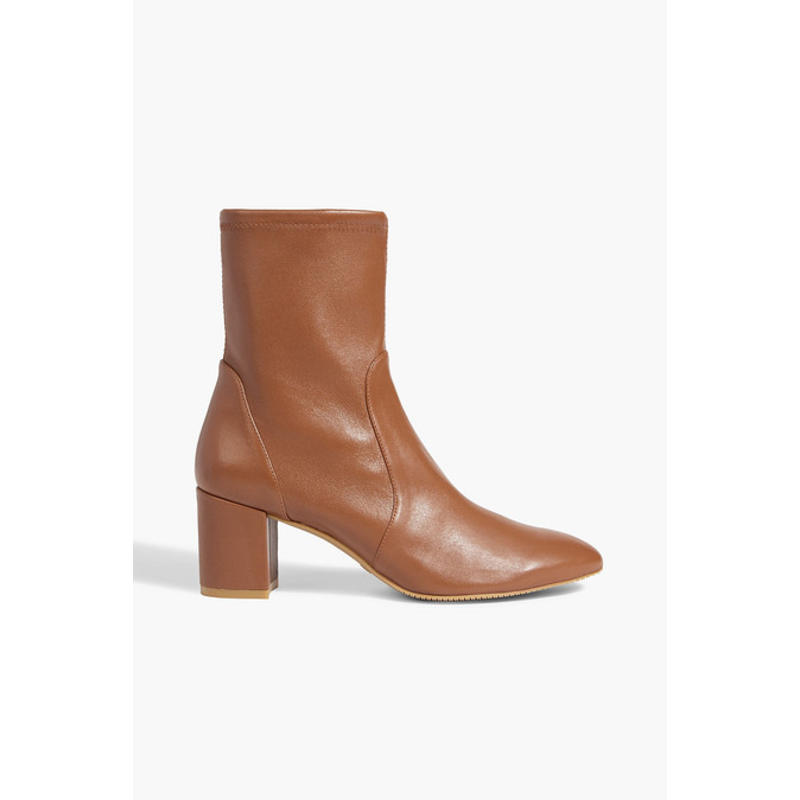 Stuart Weitzman 女士 短靴 Yuliana 60 sock 拉伸纹皮革靴子