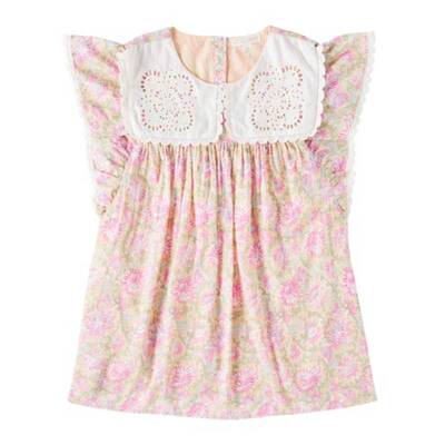 Louise Misha 女童 连衣裙 Marise 花朵棉质薄纱童装