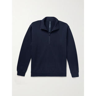 lululemon 男士 卫衣 Steady State 棉混纺针织半拉链运动衫