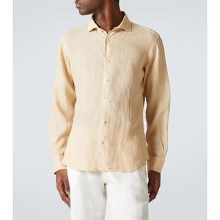 亚麻 衬衫 Fedeli 男士