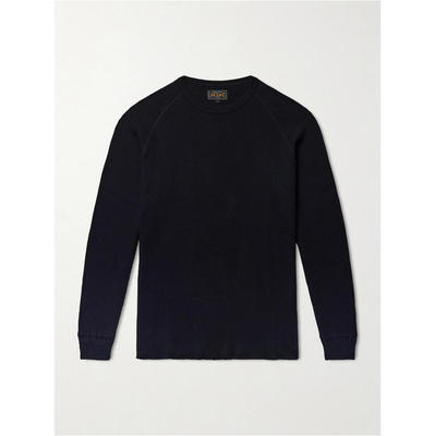 Beams 男士 FW26 T恤 Thermal 华尔夫针织棉质