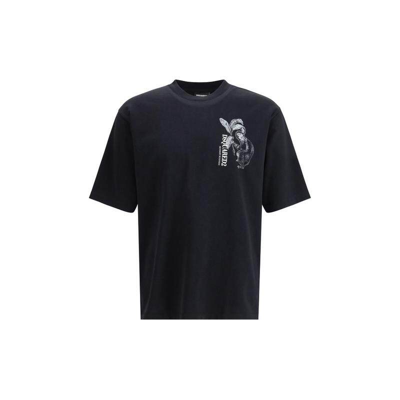 DSquared2 D二次方 男士 SS26 T恤 Dsquared2 猴子生意圆领