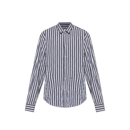 DSquared2 D二次方 男士 SS26 衬衫 Dsquared2 褶皱条纹
