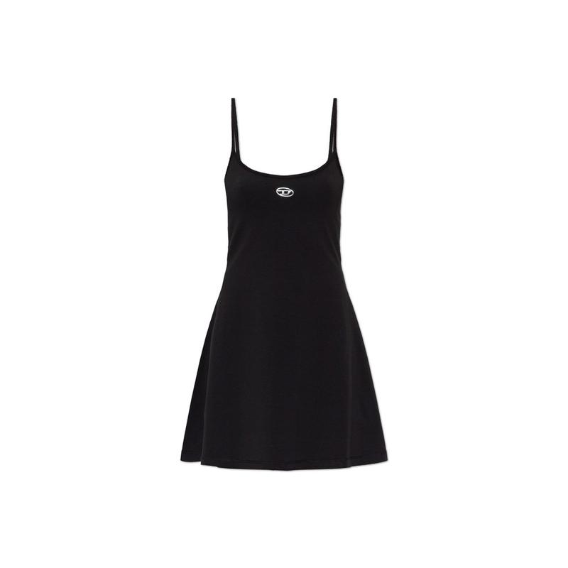 Diesel 女士 SS26 连衣裙 D-Newhop-Od 橢圓形 D 標誌迷你連身裙