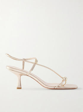 Loeffler Randall 女士 SS26 凉鞋 Triana 精饰金属感皮质凉鞋