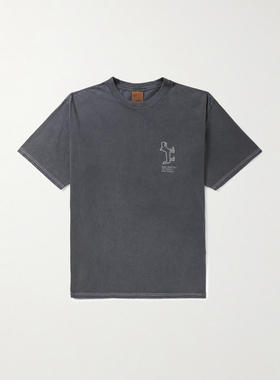 Nudie Jeans 男士 衬衫 Koffe Scratched Tracks 印花棉针织T恤