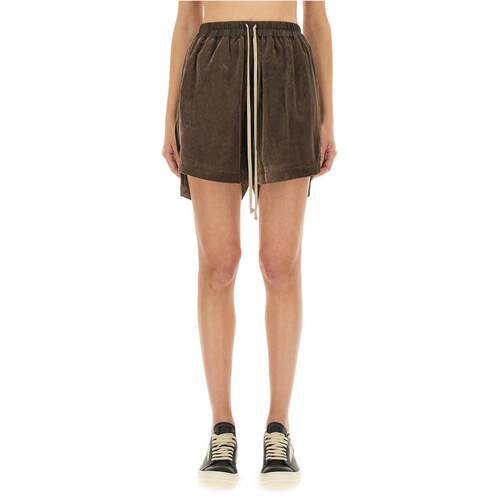 Rick Owens 瑞克·欧文斯 女士 FW25 短裤 粘胶纤维铜氨纤维