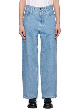 Carhartt WIP 卡哈特 女士 牛仔长裤 蓝色 Brandon 牛仔裤