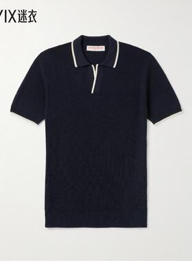 Orlebar Brown 男士Horton 美利奴羊毛Polo衫 迷衣时尚