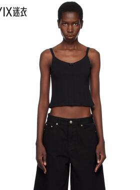 Dunst 女款黑色 Pointelle Sleeveless 吊带背心 迷衣时尚