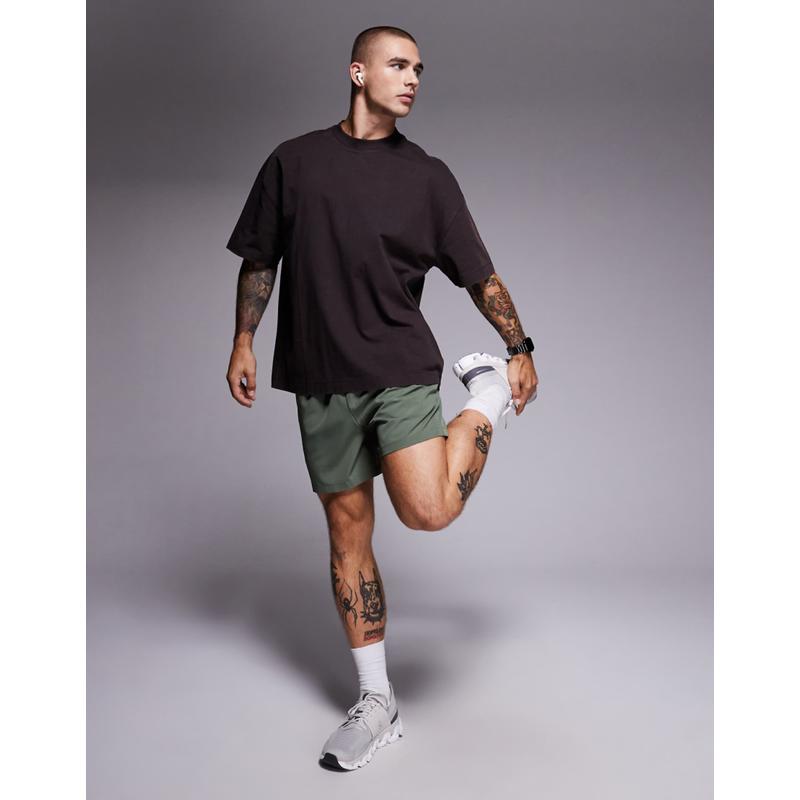 4505 男士 T恤 Icon 重身棉质宽松款快干加工水洗咖啡色T恤