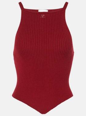 Courrèges 女士 背心 罗纹针织针织背心上衣