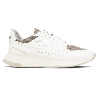 Boss 博斯 男士 运动鞋 灰白色 Fishbone Sole Hybrid