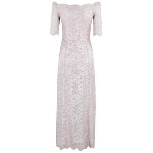 Paco Rabanne 中长连衣裙 SS25 露肩结饰连衣裙 女士