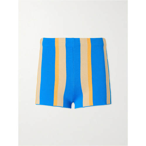 Staud 女士 FW26 短裤 + Da Adolfo Mare striped-printed 棉针织