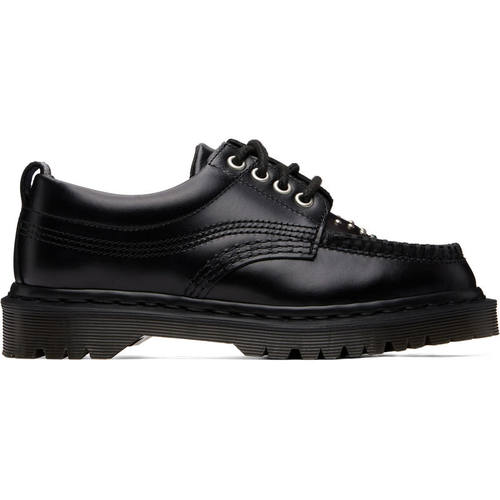 Dr. Martens 马丁博士 女士 休闲皮鞋 黑色 Lowell Stud 德比鞋