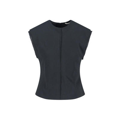 Ami Paris 女士秋冬新品 背心 AMI 邊緣細節無袖上衣