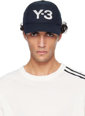 Y-3 男士 棒球帽 黑色 Classic Logo 棒球帽