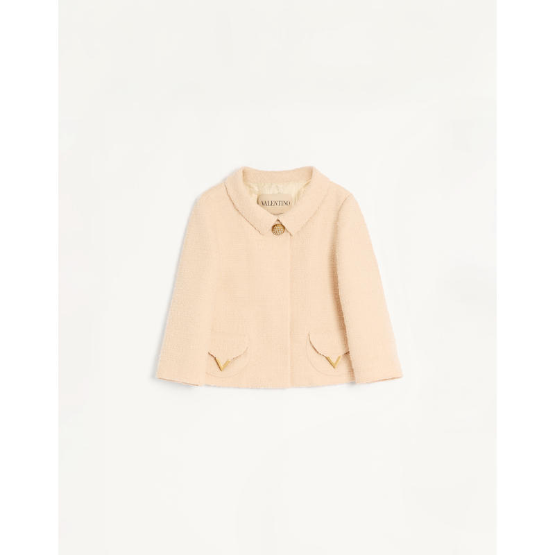 Valentino 女士 SS26 夹克 標誌牌扣環裝飾夾克