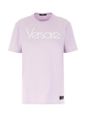 VERSACE范思哲 女士 FW24 T恤 紫色 1978 Re-Edition Logo T 恤