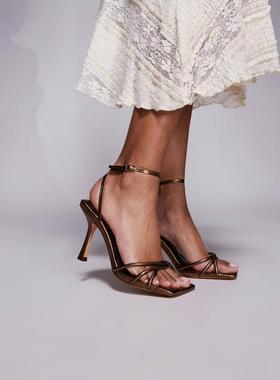 Public Desire 女士 凉鞋 Fizzy 低帮高跟古铜色凉鞋