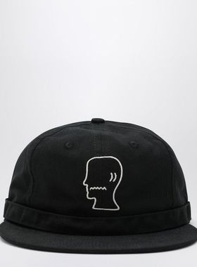Brain Dead 男士 FW25 棒球帽 黑色棉棒球帽