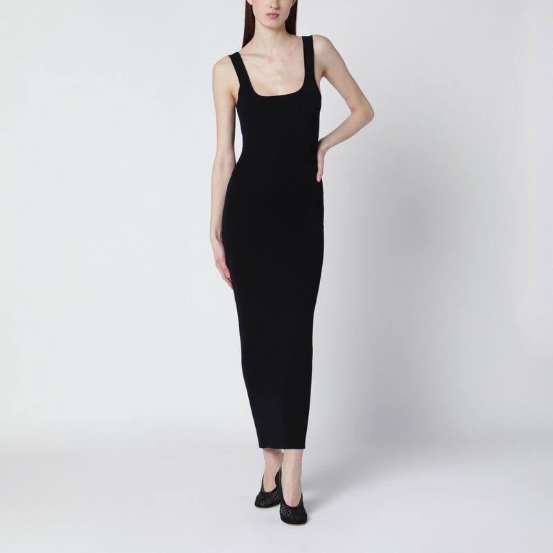 Entire Studios 女士 SS26 连衣裙 DRESS 黑色合身粘胶纤维毛线衫