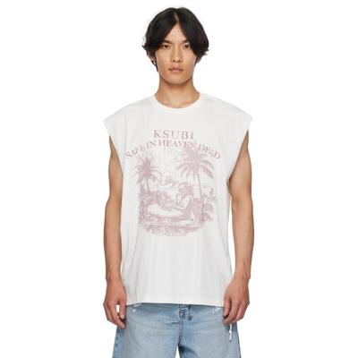 Ksubi 男士 背心 白色 Paradiso Cut Off 背心