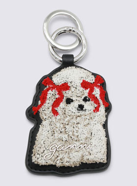 Ganni 女士 SS26 钥匙扣 Keychains 黑色钥匙扣