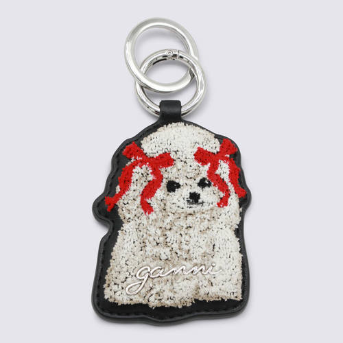 Ganni 女士 SS26 钥匙扣 Keychains 黑色钥匙扣