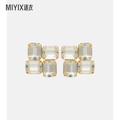 Jennifer Behr 女款Piccolo 水晶装饰镀金耳环 迷衣时尚