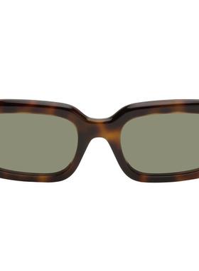 Loewe 女士 太阳镜 棕色 Rectangular Slim 太阳镜