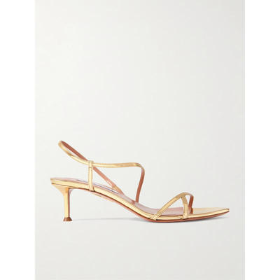 Aquazzura 女士秋冬新品 凉鞋 Tease 50 金属感皮质凉鞋