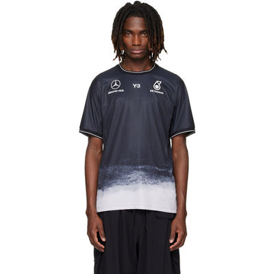 Y-3 男士 T恤 黑色 Mercedes-AMG F1 联名 Mechanics Jersey
