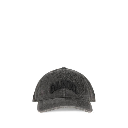 Ganni 甘尼 女士 FW26 棒球帽 刺绣牛仔