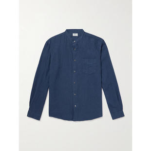 Hartford 男士 FW25 衬衫 Premium Pat 旧式衣领亚麻衬衫