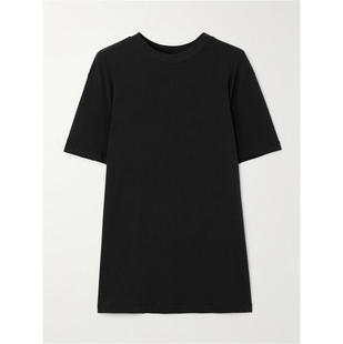 SKIMS 女士 CO T恤 Onyx 男友风弹性莫代尔棉混纺针织